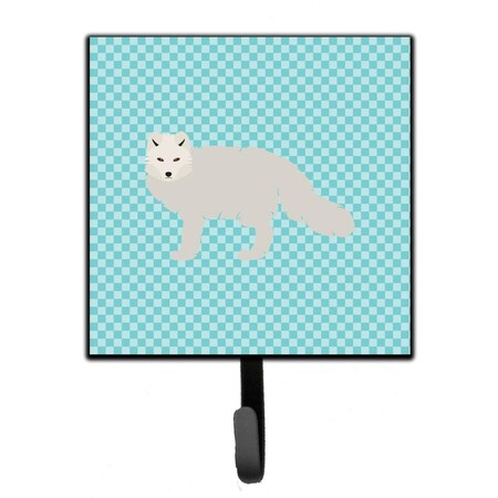 Carolines Treasures White Arctic Fox Blue Check Leash or Key Holder BB8051SH4